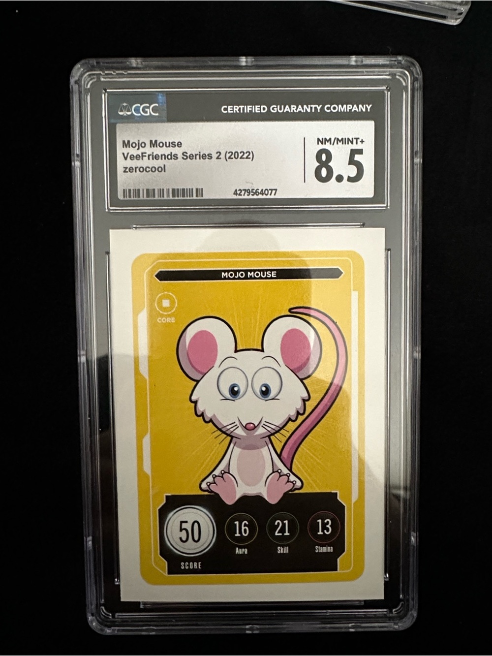 Mojo Mouse Collectible Card - Yellow Background CGC